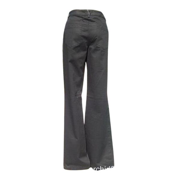 Cache Chunky Rhinestone Pockets Stretch Black Jean Pant Flair Leg New $158 NWT - Picture 3 of 6